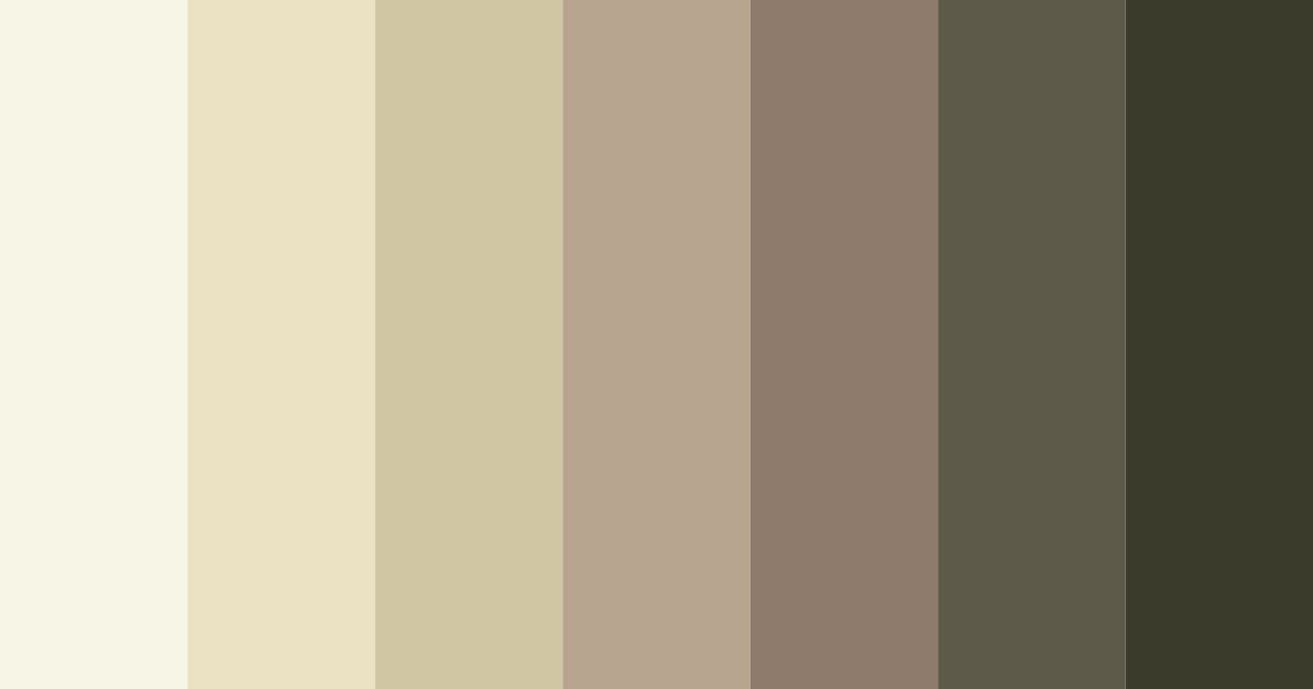 Download shades of ivory white color palette PNG image (landscape)