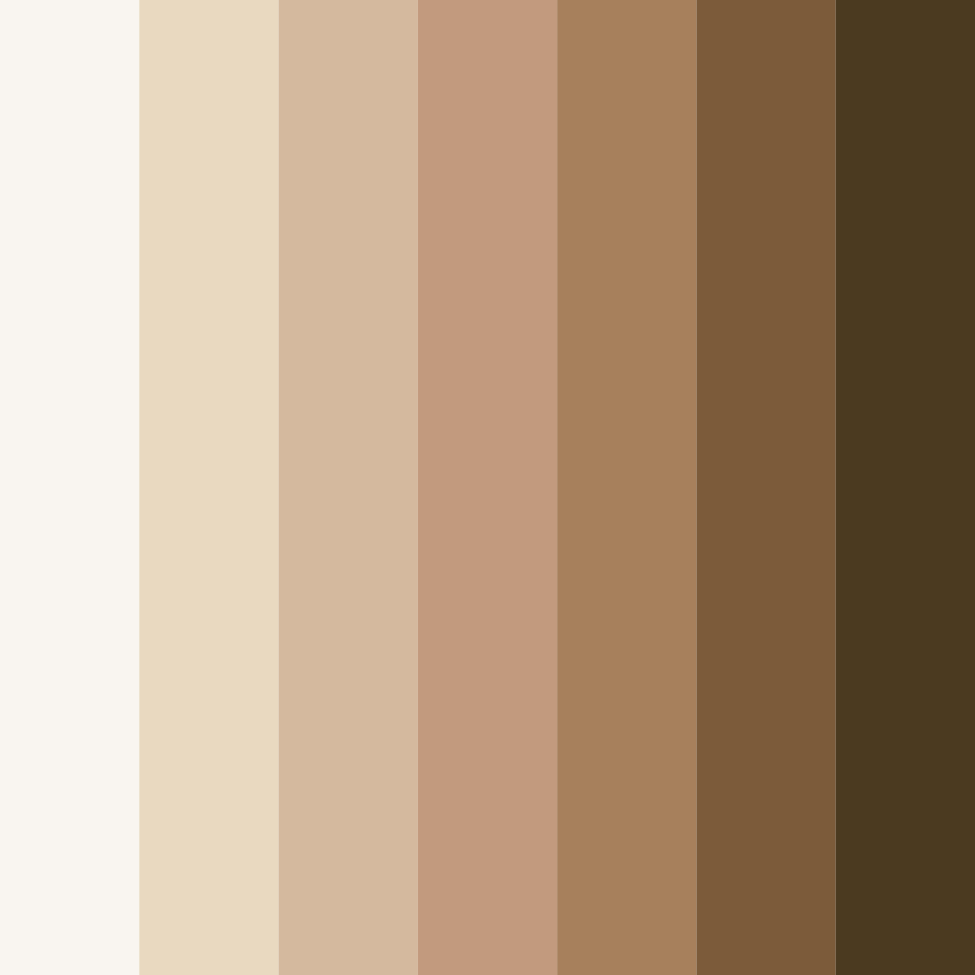 Download warm off-white color palette PNG image (square)