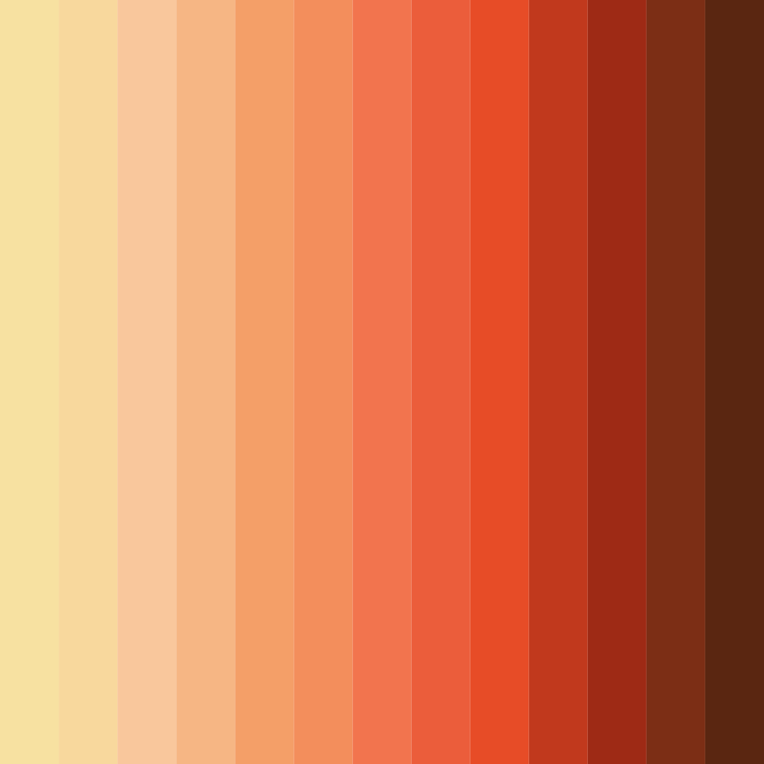 Download autumnal harvest color palette PNG image (square)