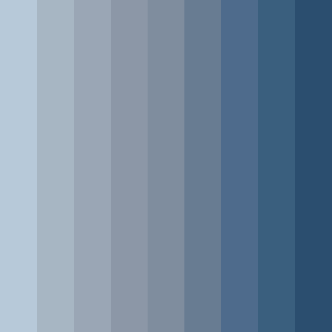 Download blue morandi color palette PNG image (square)