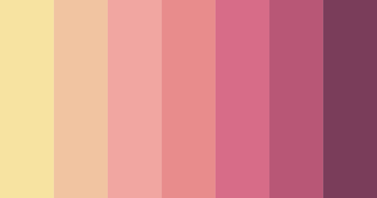 Download blushing autumn blooms color palette PNG image (landscape)