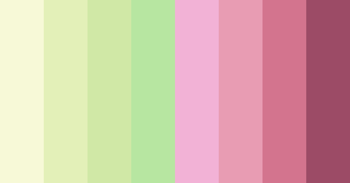 Download lime and rose garden color palette PNG image (landscape)