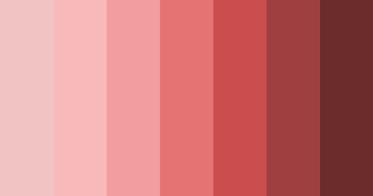Download shades of red color palette PNG image (landscape)