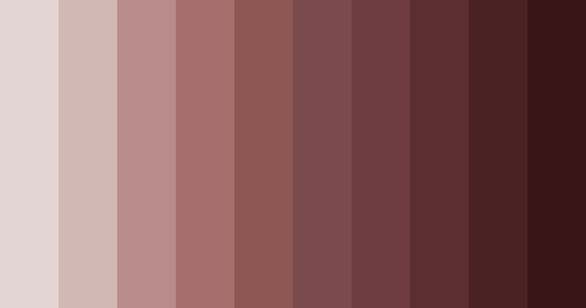 Download rustic rosewood color palette PNG image (landscape)