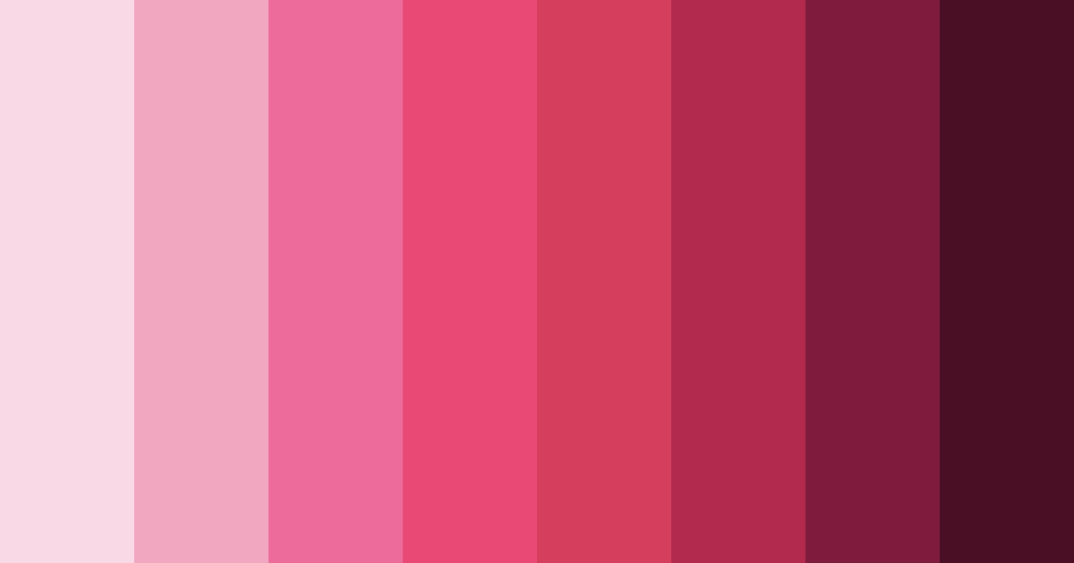 Download wildheart blossoms color palette PNG image (landscape)