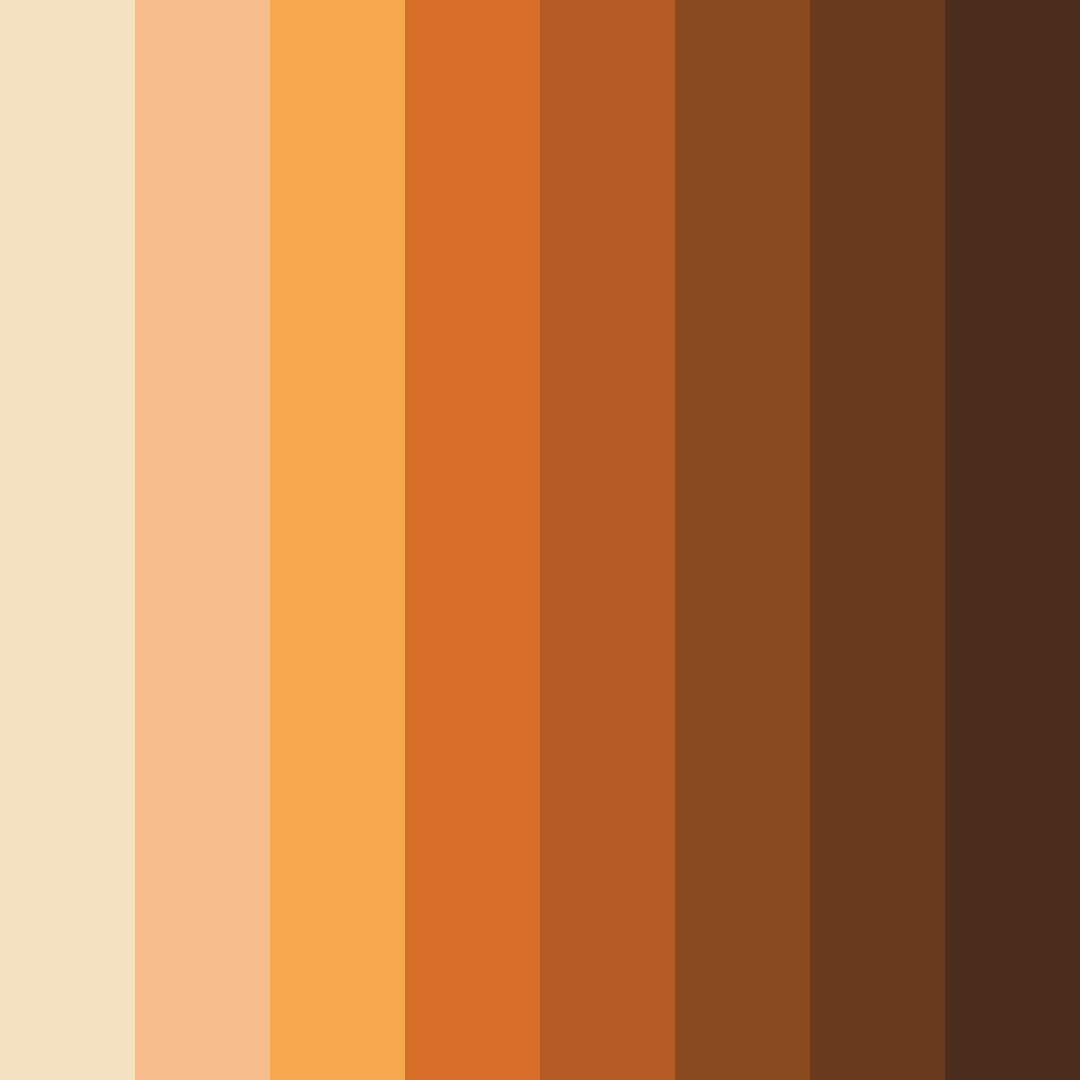 Download sunset harvest color palette PNG image (square)