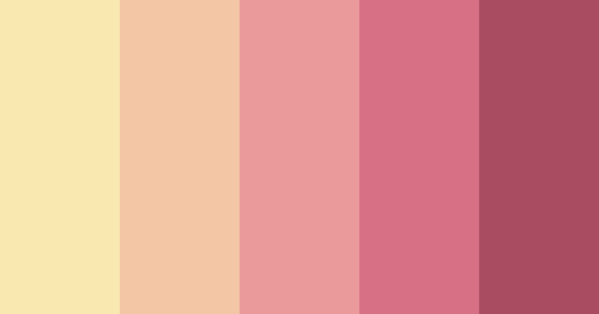 Download blushing blooms color palette PNG image (landscape)