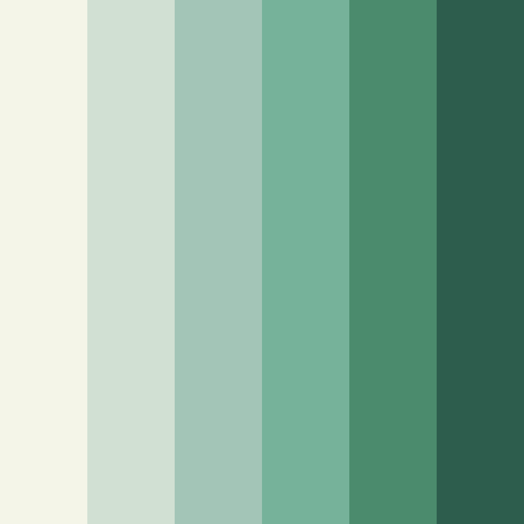 Download verdant elegance color palette PNG image (square)