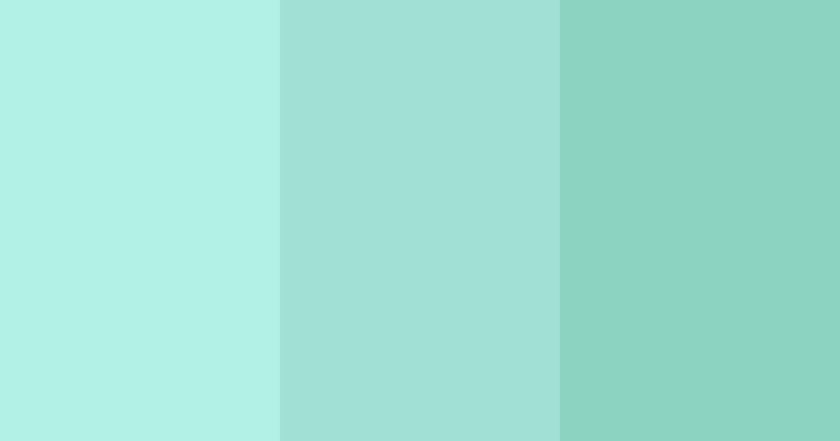 Download minty shades color palette PNG image (landscape)