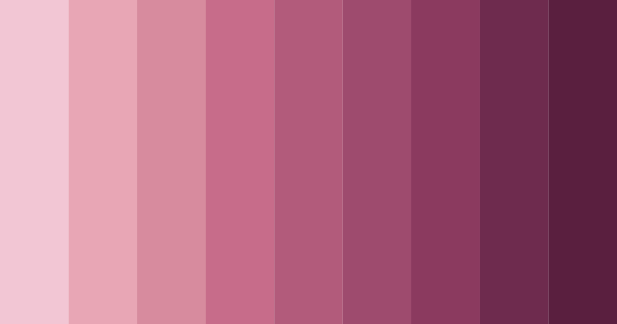 Download shades of rose gold color palette PNG image (landscape)