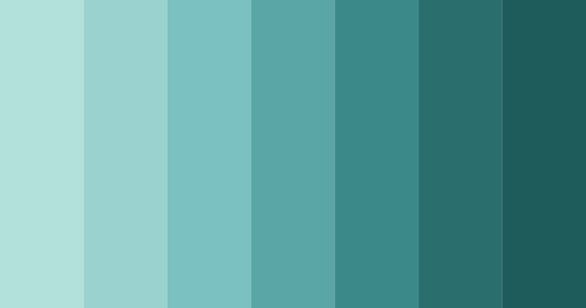 Download teal ocean color palette PNG image (landscape)