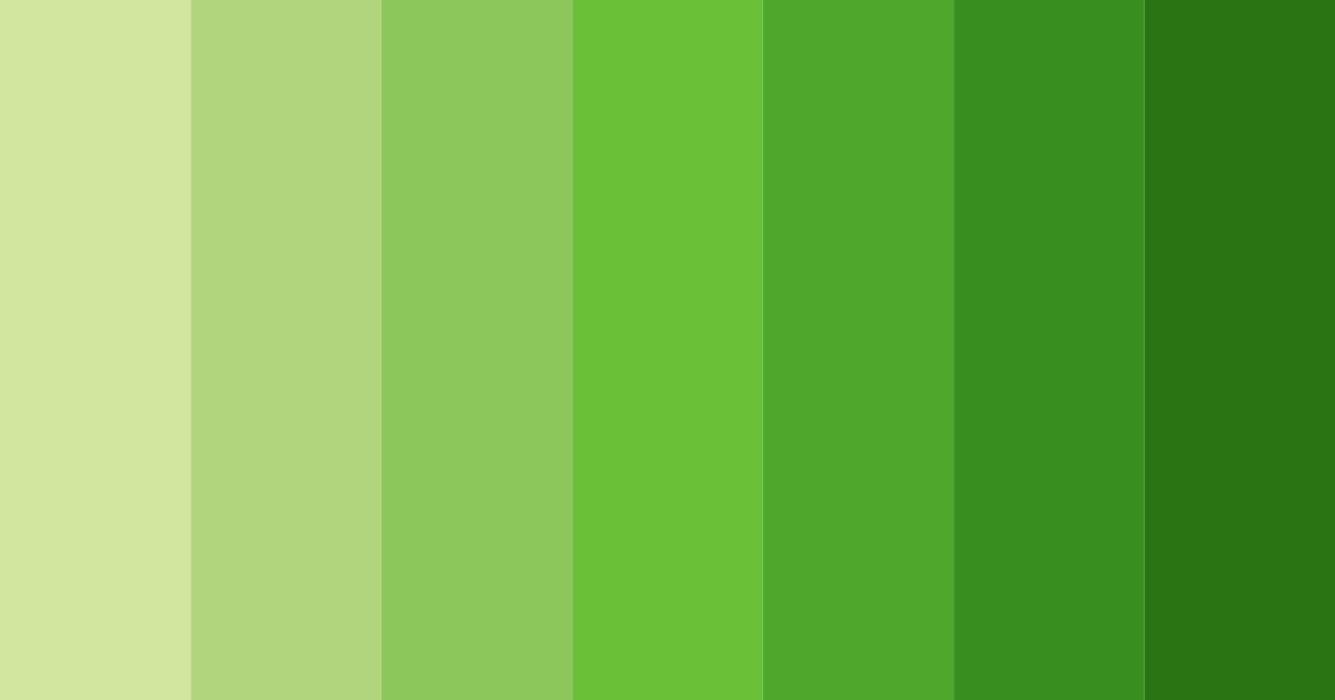 Download lush green symphony color palette PNG image (landscape)