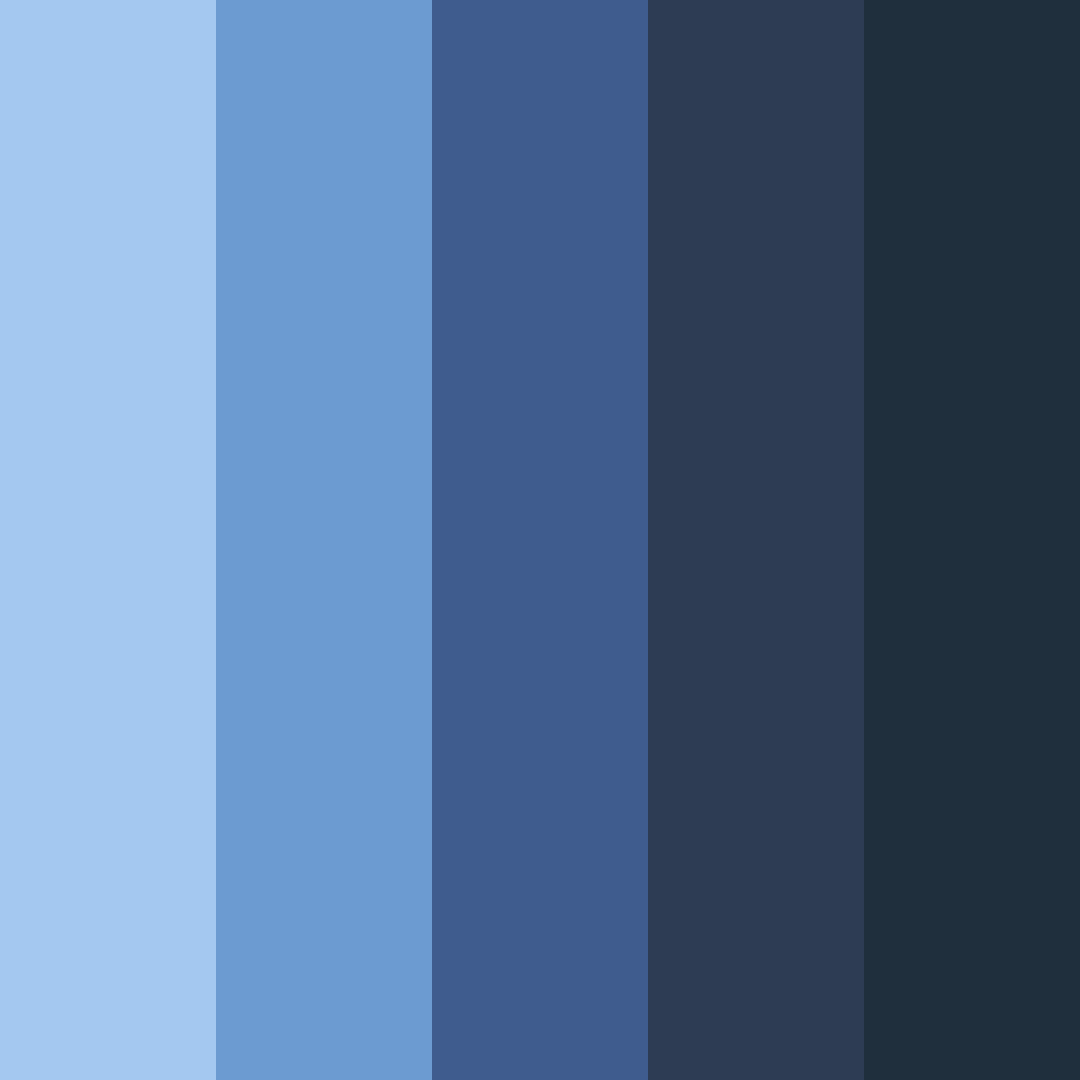 Download dark blue night color palette PNG image (square)