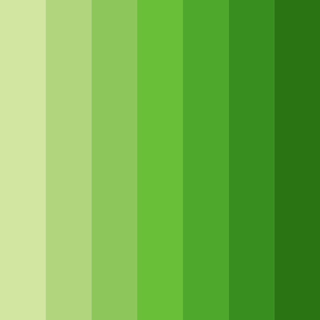 Download lush green symphony color palette PNG image (square)