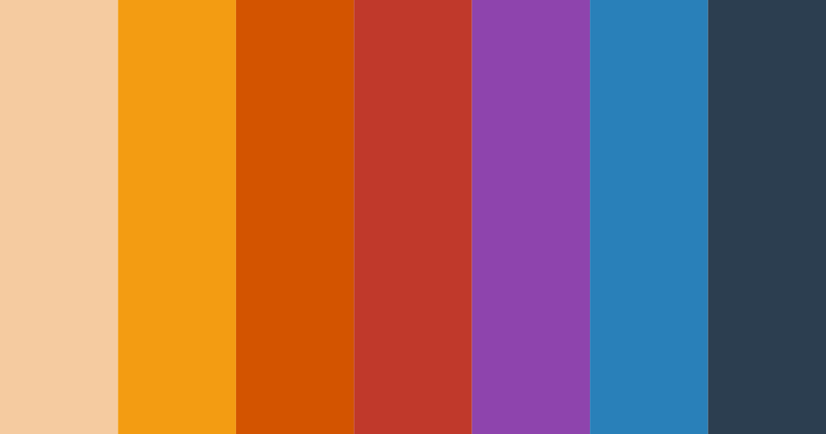 Download autumn orange color palette PNG image (landscape)