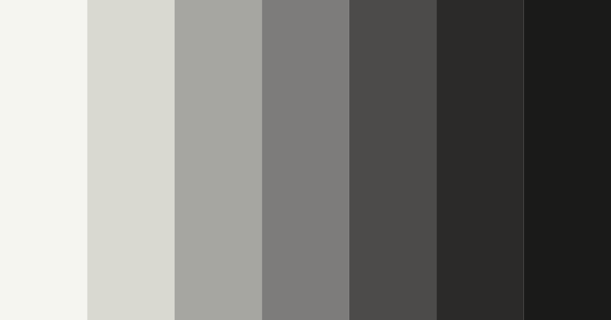 Download dark gray horror color palette PNG image (landscape)