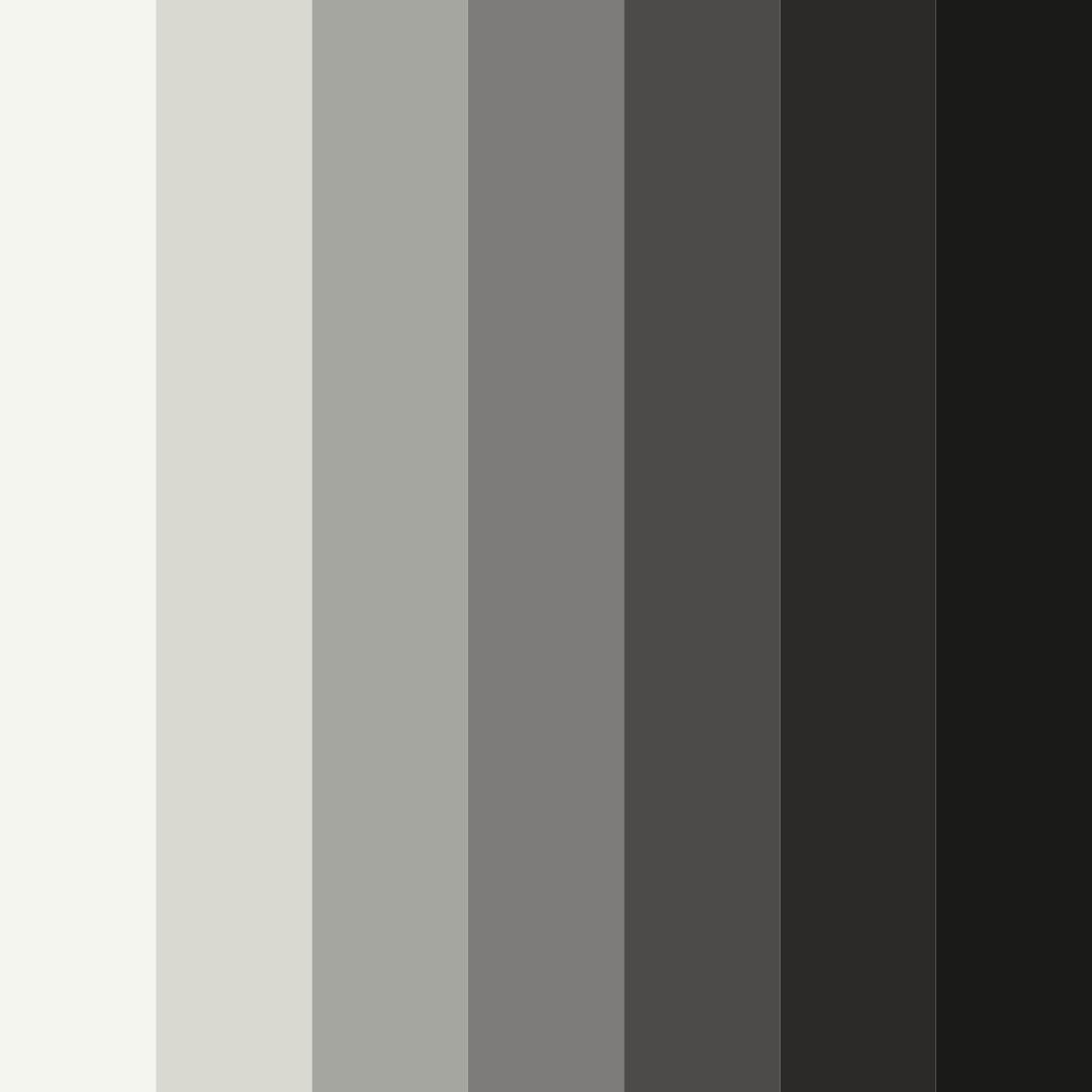 Download dark gray horror color palette PNG image (square)