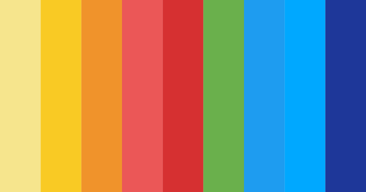Download vibrant horizon color palette PNG image (landscape)