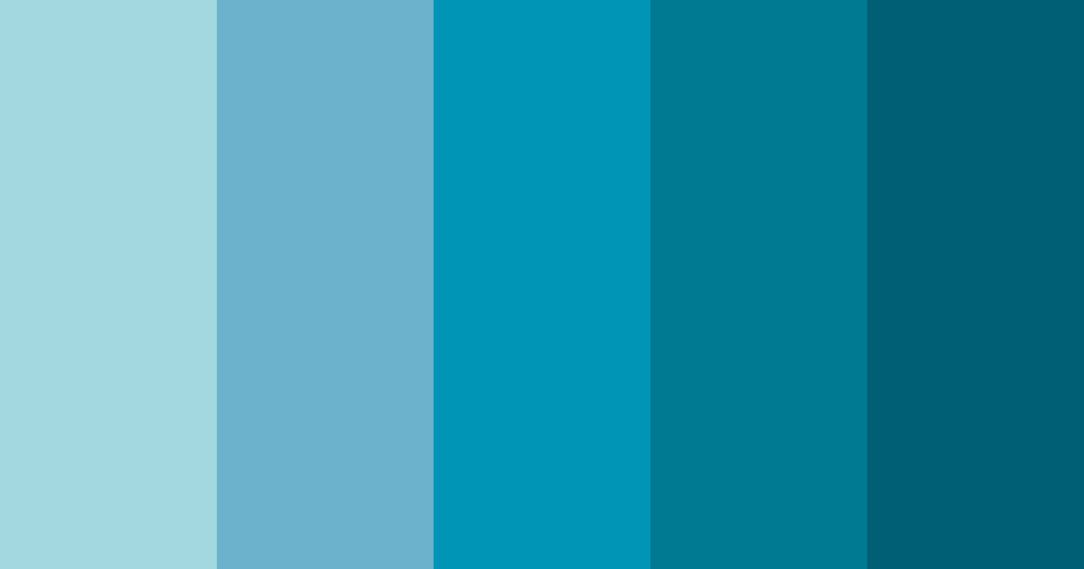 Download blue ocean color palette PNG image (landscape)