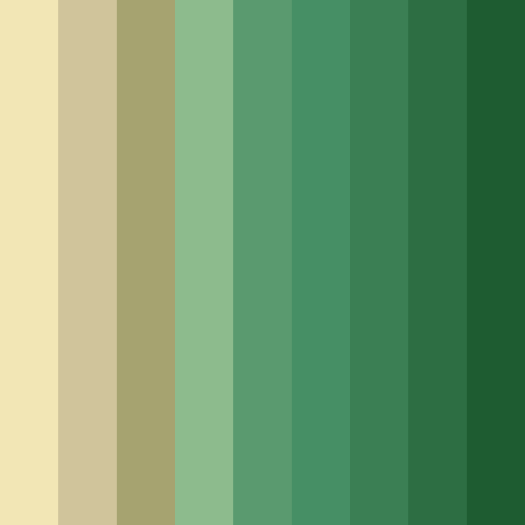 Download green pug color palette PNG image (square)