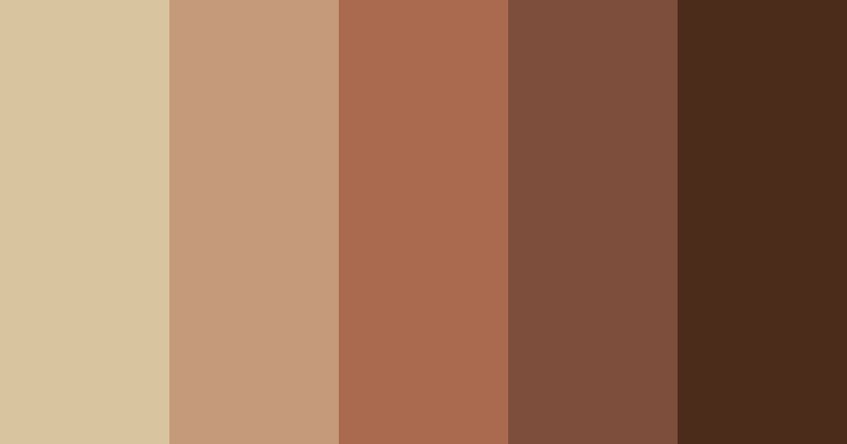 Download warm brown color palette PNG image (landscape)