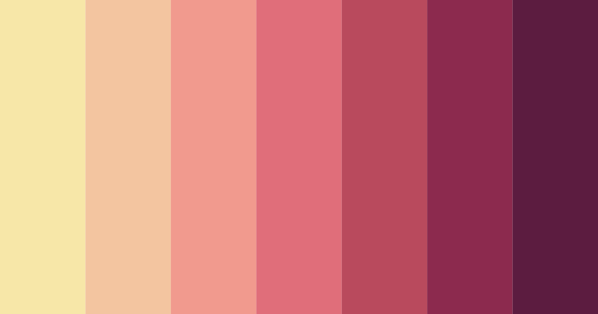 Download desert rose sunset color palette PNG image (landscape)