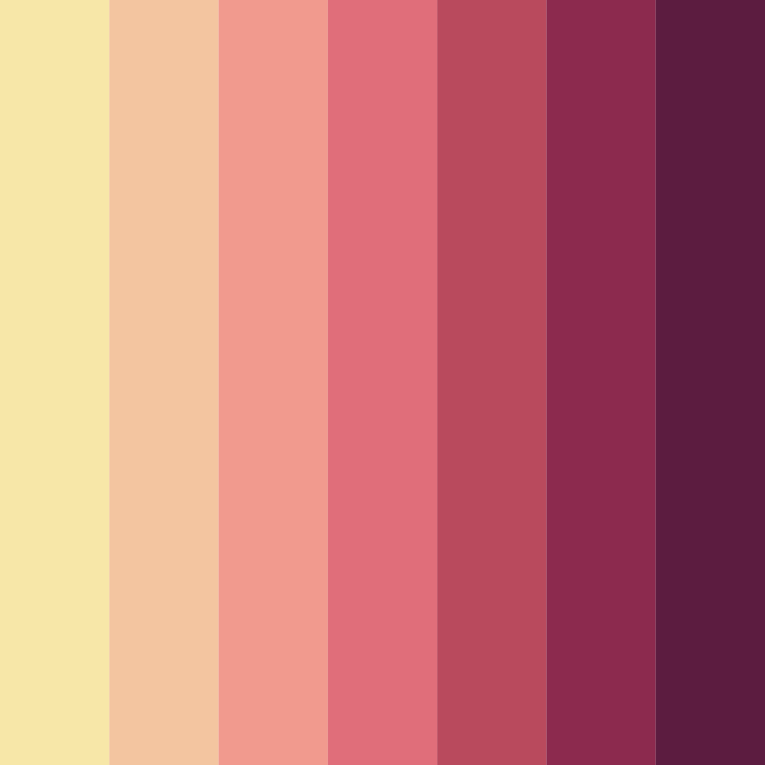 Download desert rose sunset color palette PNG image (square)