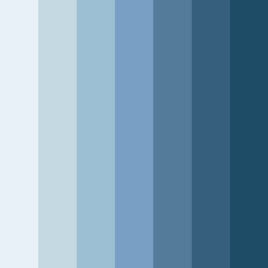 Download serene waterscape color palette PNG image (square)