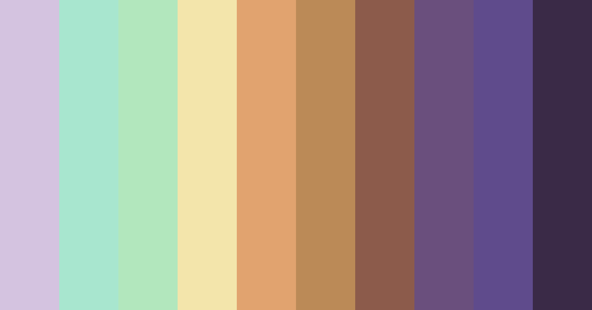 Download whimsical feline café color palette PNG image (landscape)