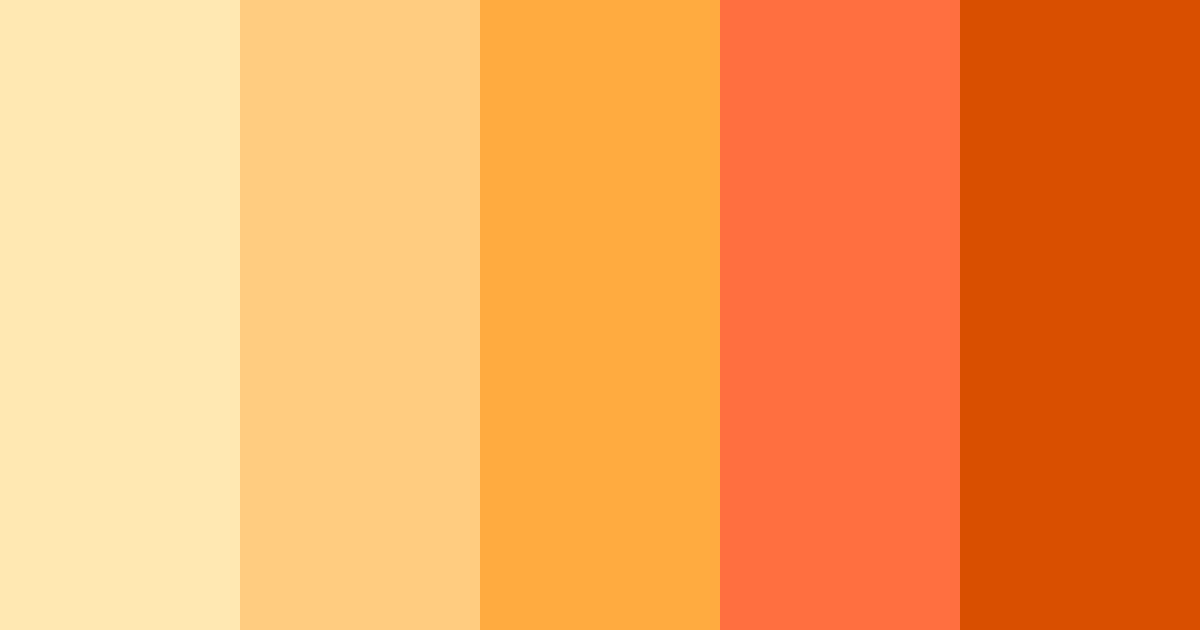 Download culinary sunrise color palette PNG image (landscape)