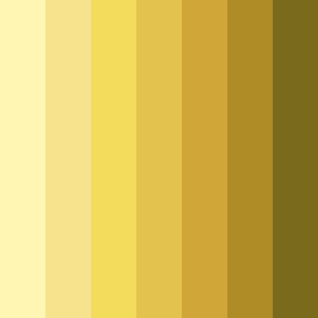 Download alpine yellow shades color palette PNG image (square)