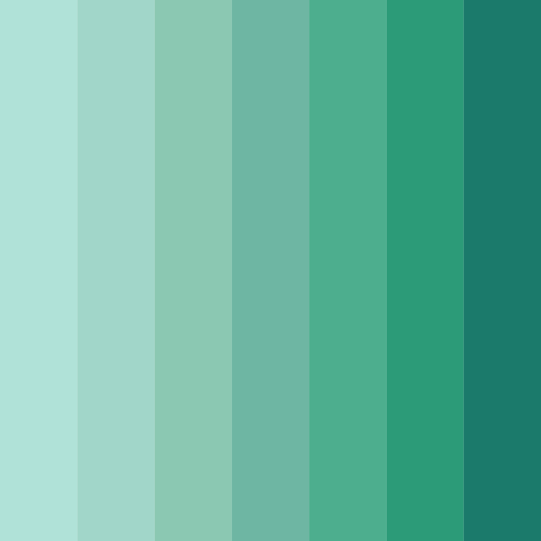 Download tropical tranquility color palette PNG image (square)