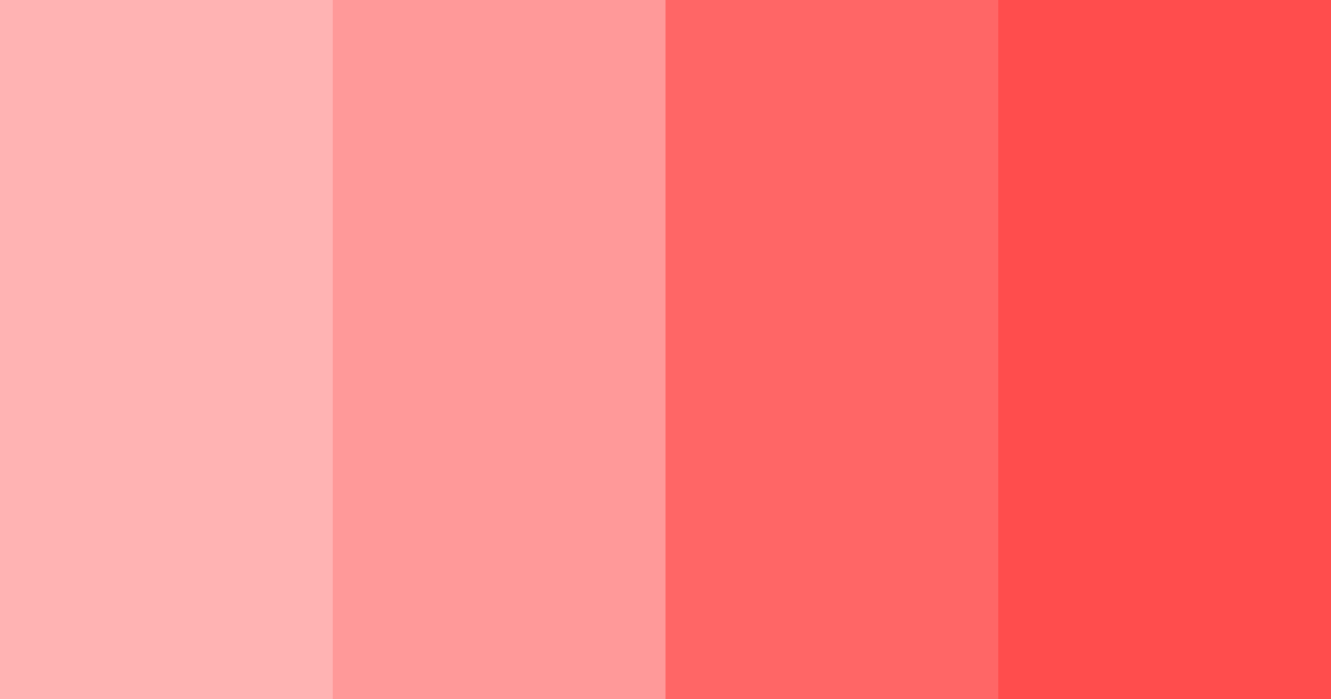 Download light red shades color palette PNG image (landscape)