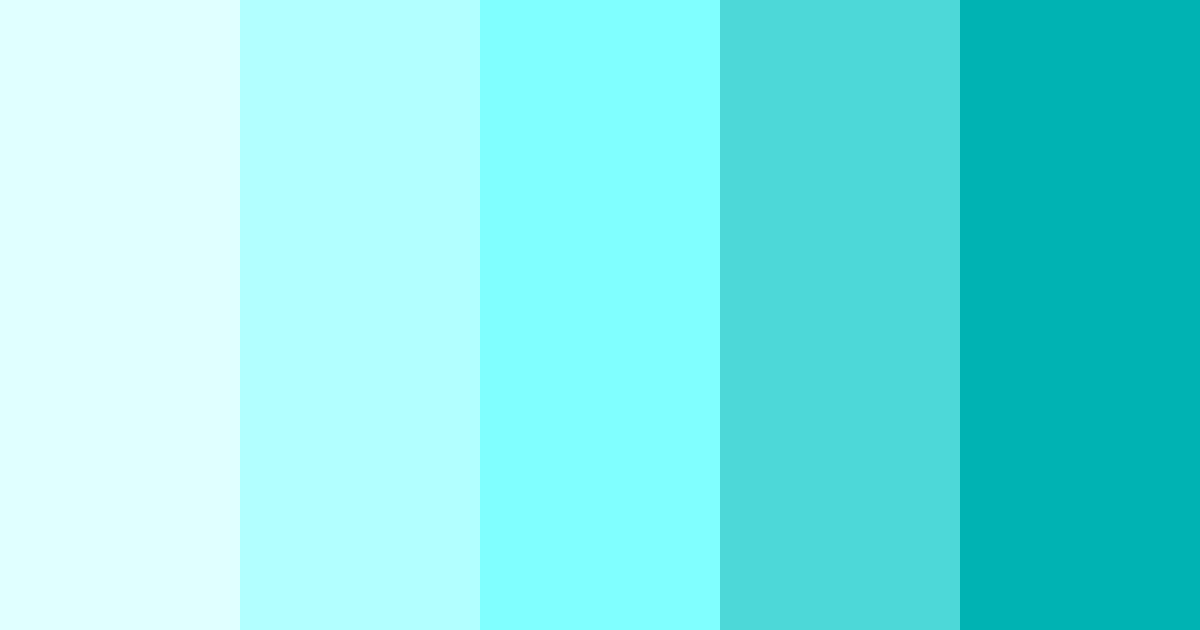 Download aqua serenade color palette PNG image (landscape)