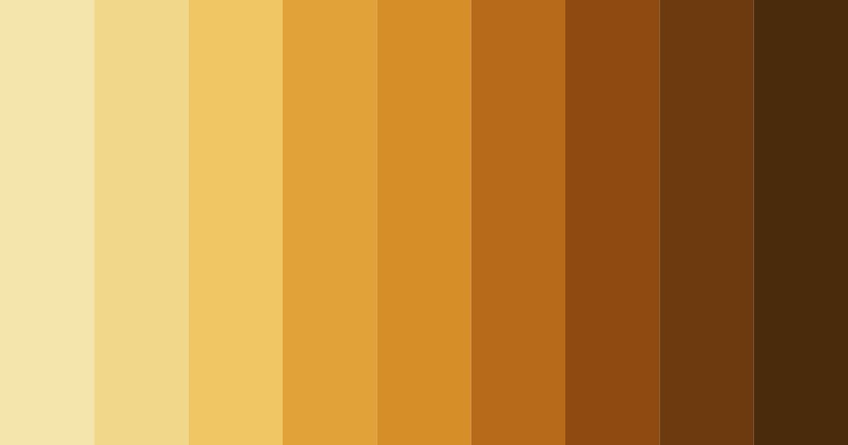 Download earthy yellow color palette PNG image (landscape)