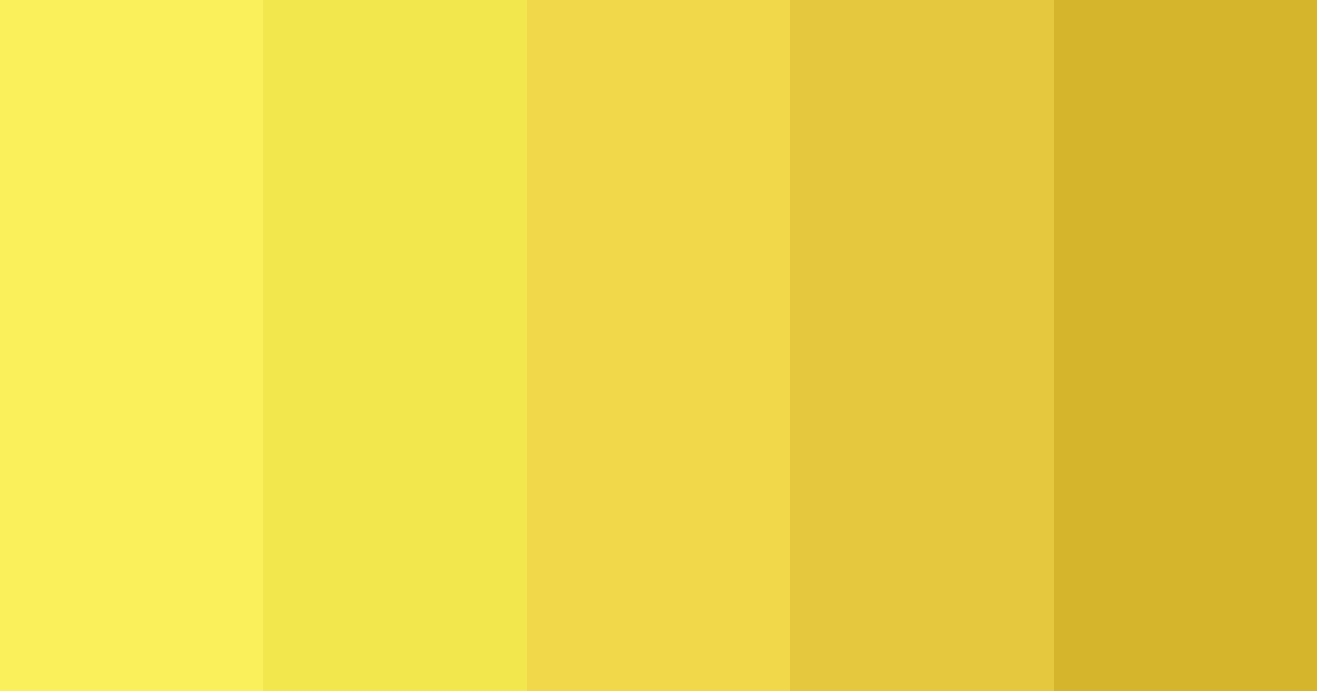 Download lemon yellow color palette PNG image (landscape)