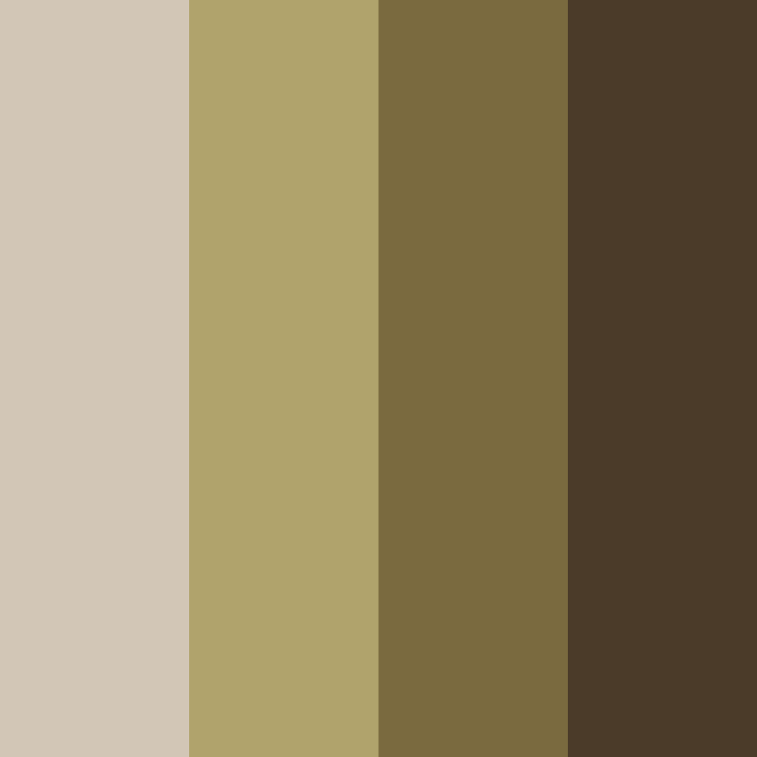 Download shades of army green color palette PNG image (square)