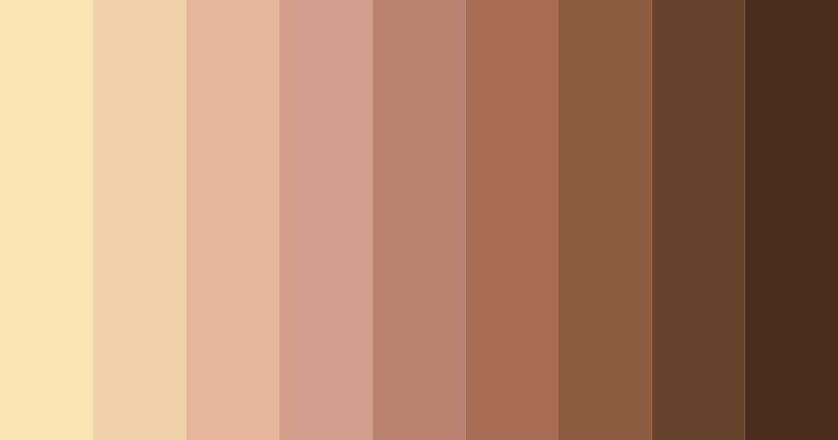 Download warm brown color palette PNG image (landscape)