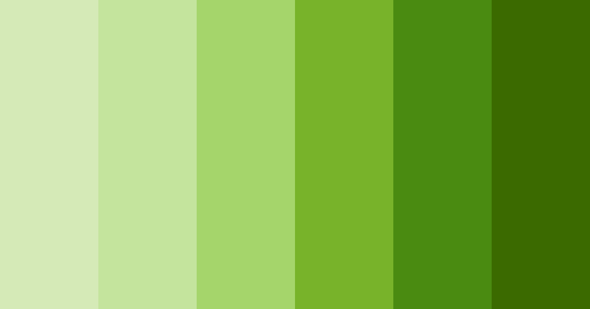 Download lush green symphony color palette PNG image (landscape)