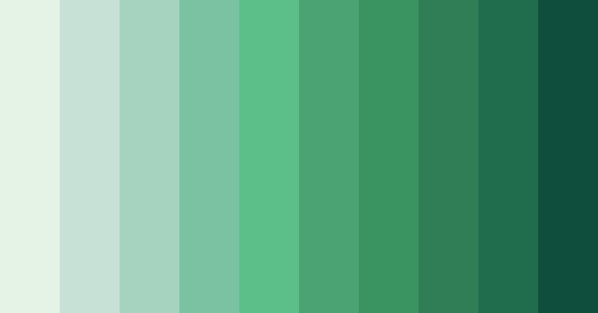 Download emerald inspiration color palette PNG image (landscape)