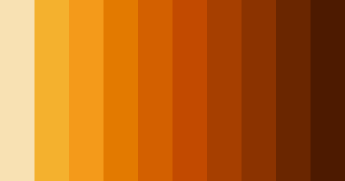 Download marmalade dreams color palette PNG image (landscape)