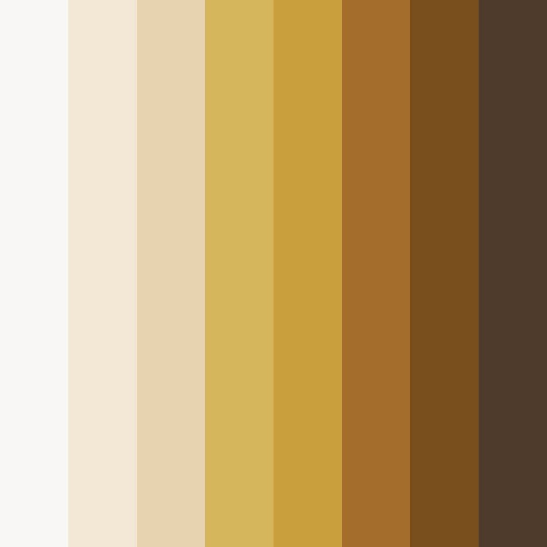 Download earthy brown color palette PNG image (square)