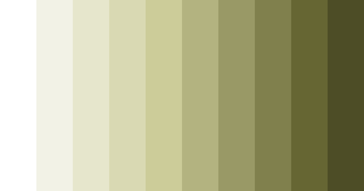 Download shades of ivory white color palette PNG image (landscape)