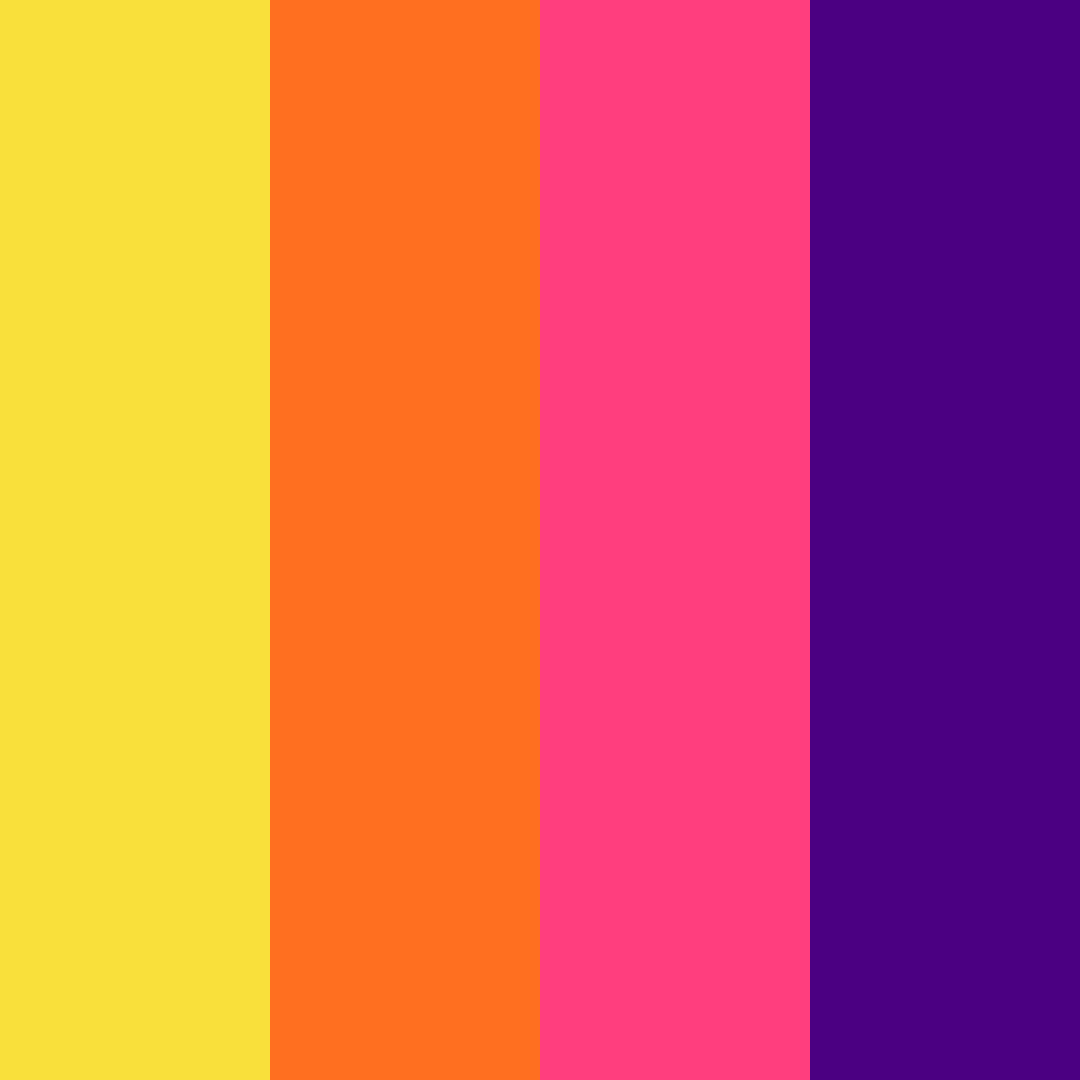 Download rainbow playground color palette PNG image (square)