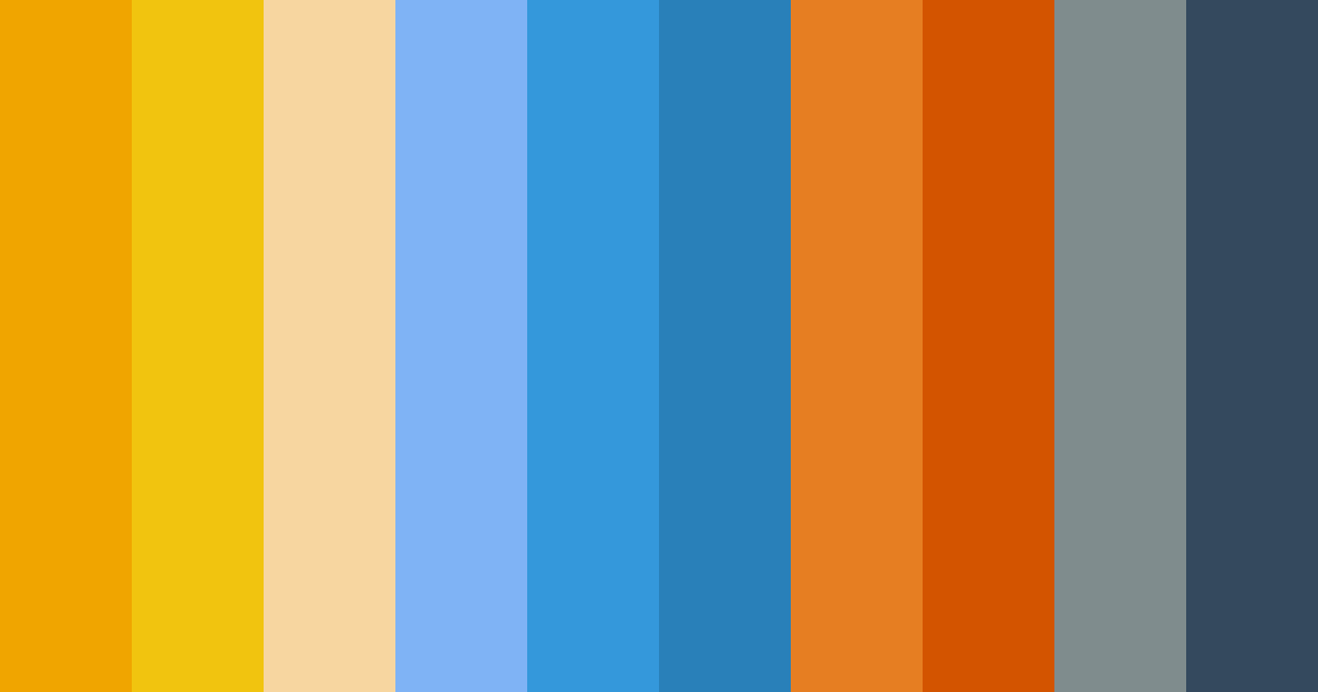 Download blue orange delight color palette PNG image (landscape)