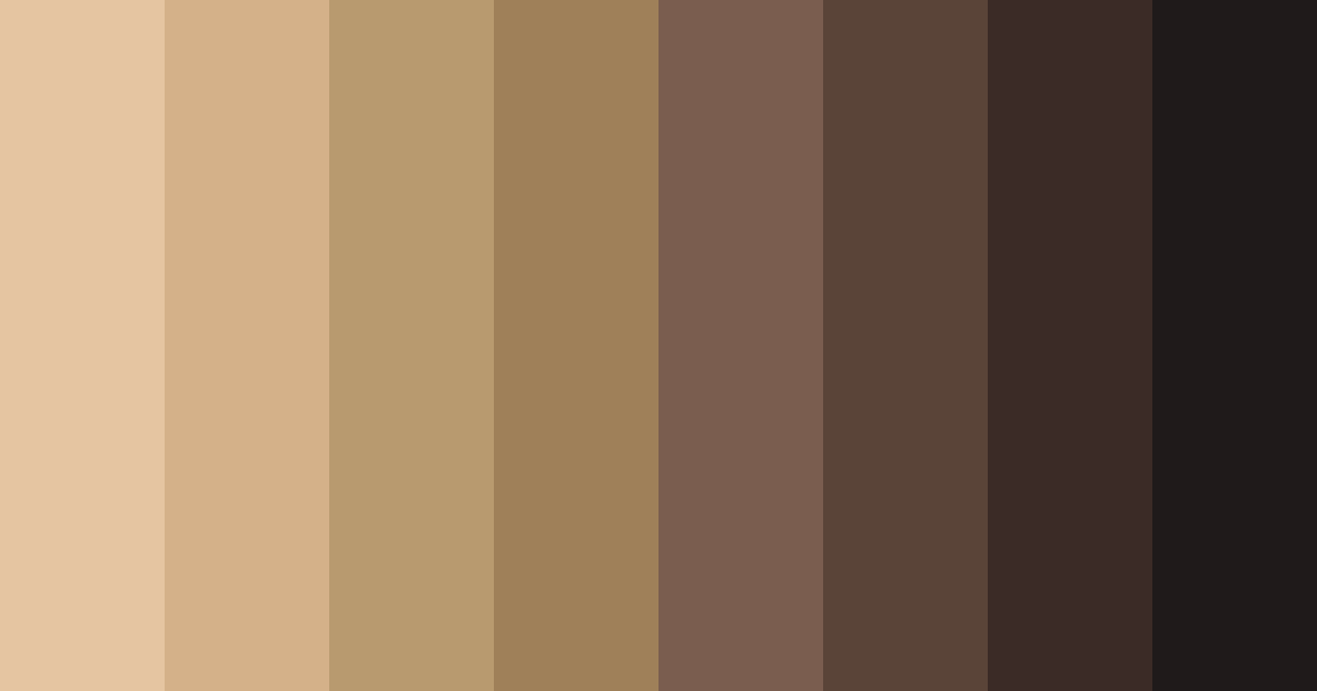 Download brown wood color palette PNG image (landscape)