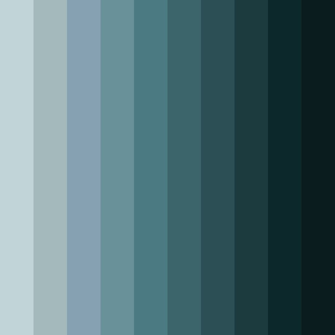 Download foggy teal essence color palette PNG image (square)
