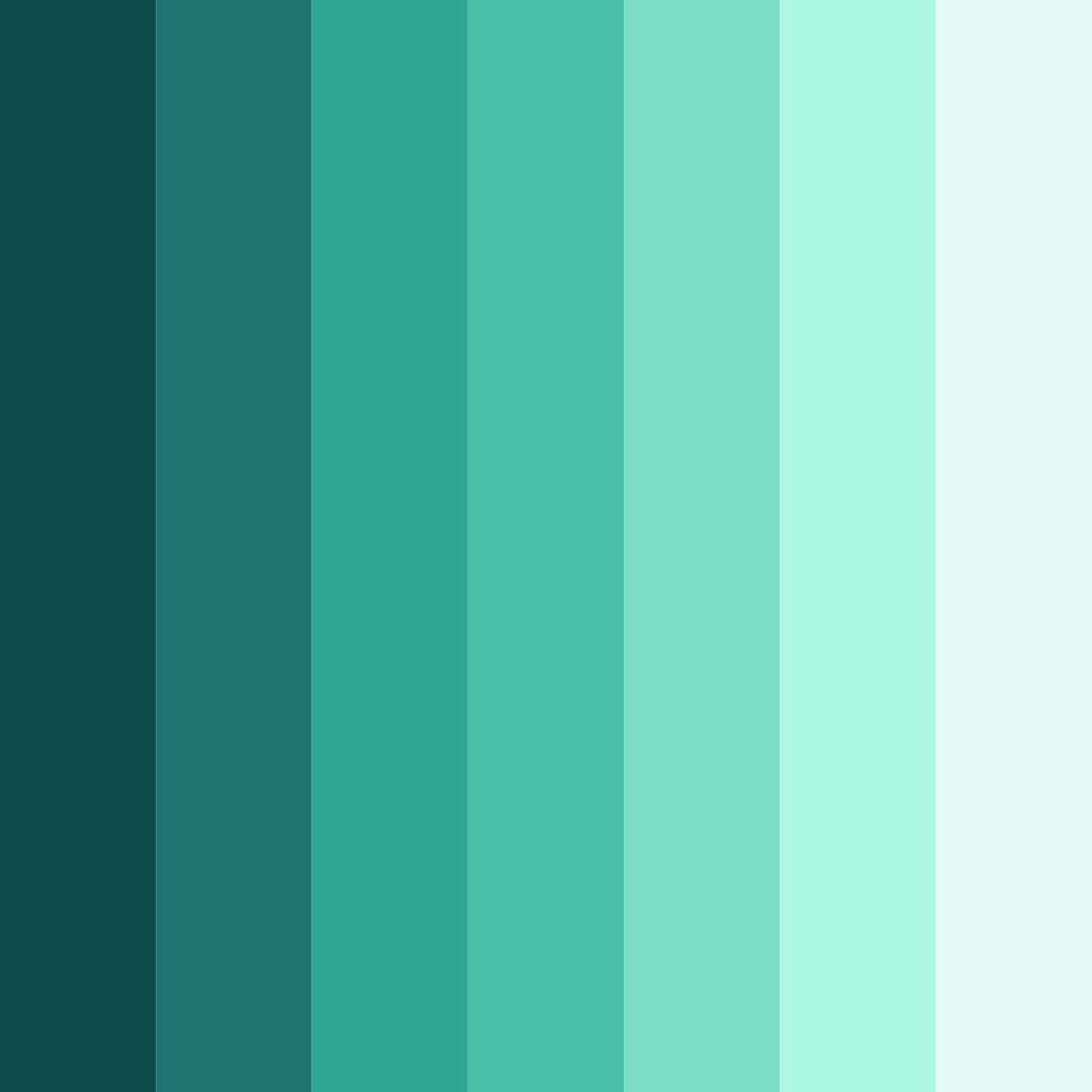 Download teal oasis color palette PNG image (square)