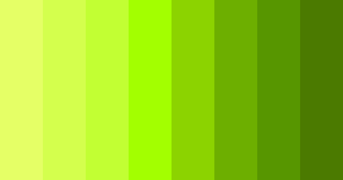 Download bright green color palette PNG image (landscape)