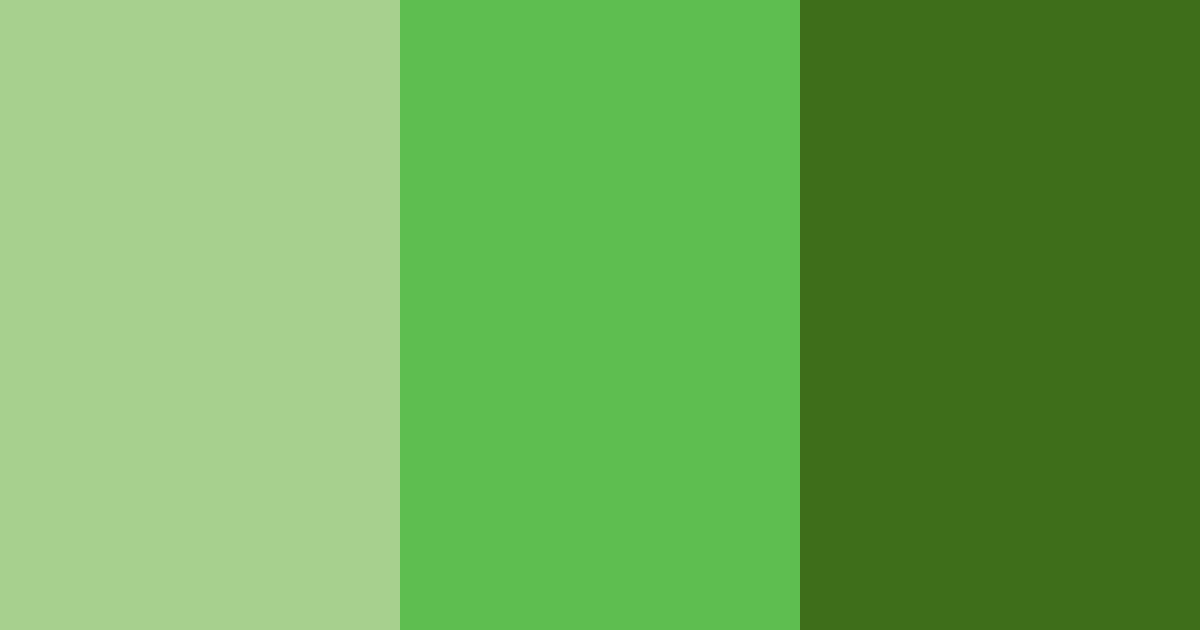 Download green shades color palette PNG image (landscape)